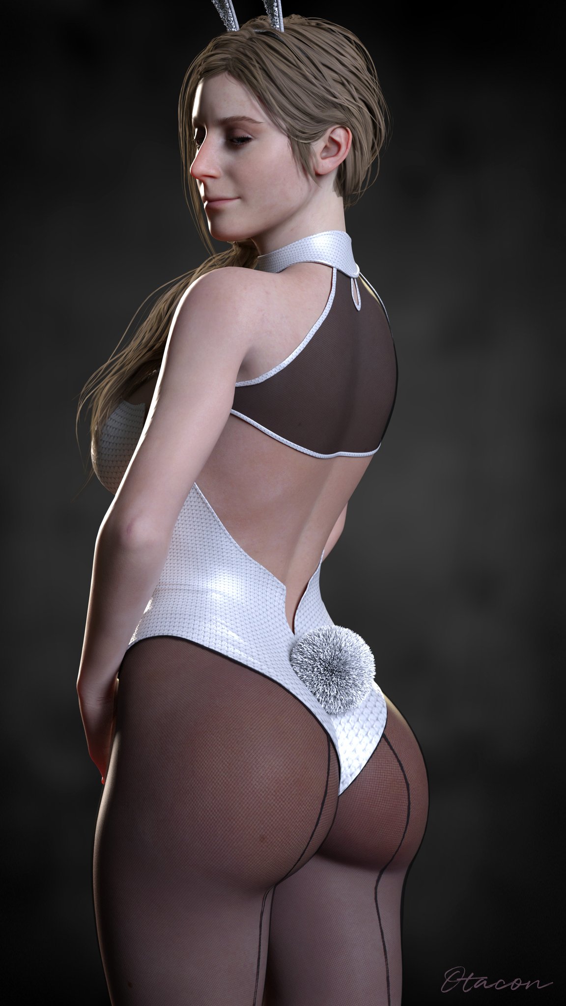 1girls, 3d, annette birkin, annette birkin (malgorzata dittmar), ass, big ass, big breasts, breasts, bunnysuit, bust, busty, capcom, curvaceous, curvy, curvy figure, female, female only, hips, light skin, light-skinned female, mature, mature female, otacon212, resident evil, resident evil 2, slim waist, thick, thick hips, thick legs, thick thighs, thighs, tight clothing, voluptuous, waist, wide hips