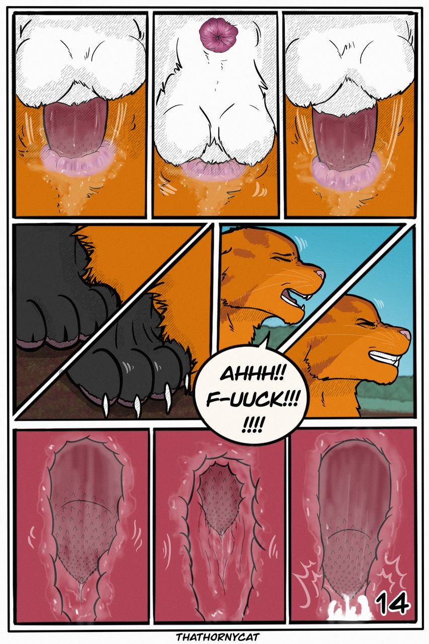 anus bodily_fluids colored comic cum cum_inside domestic_cat duo english_text felid feline felis feral genital_fluids genitals hi_res jake_(warriors) male male/male mammal outside penile_spines penis sex shaded talltail_(warriors_cats) text thathornycat warriors_(cats)