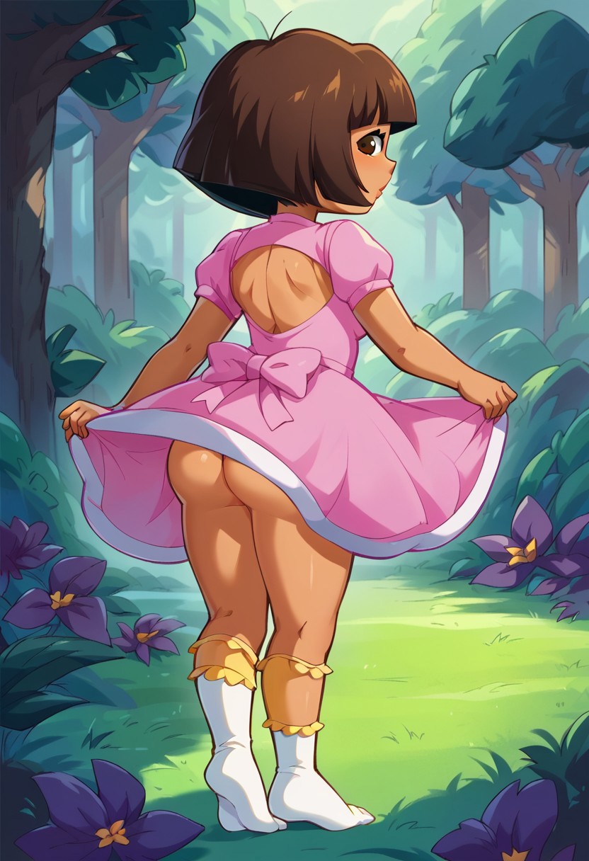 ai_generated civitai dora_marquez dora_the_explorer landidzu_(style) princess_outfit tagme