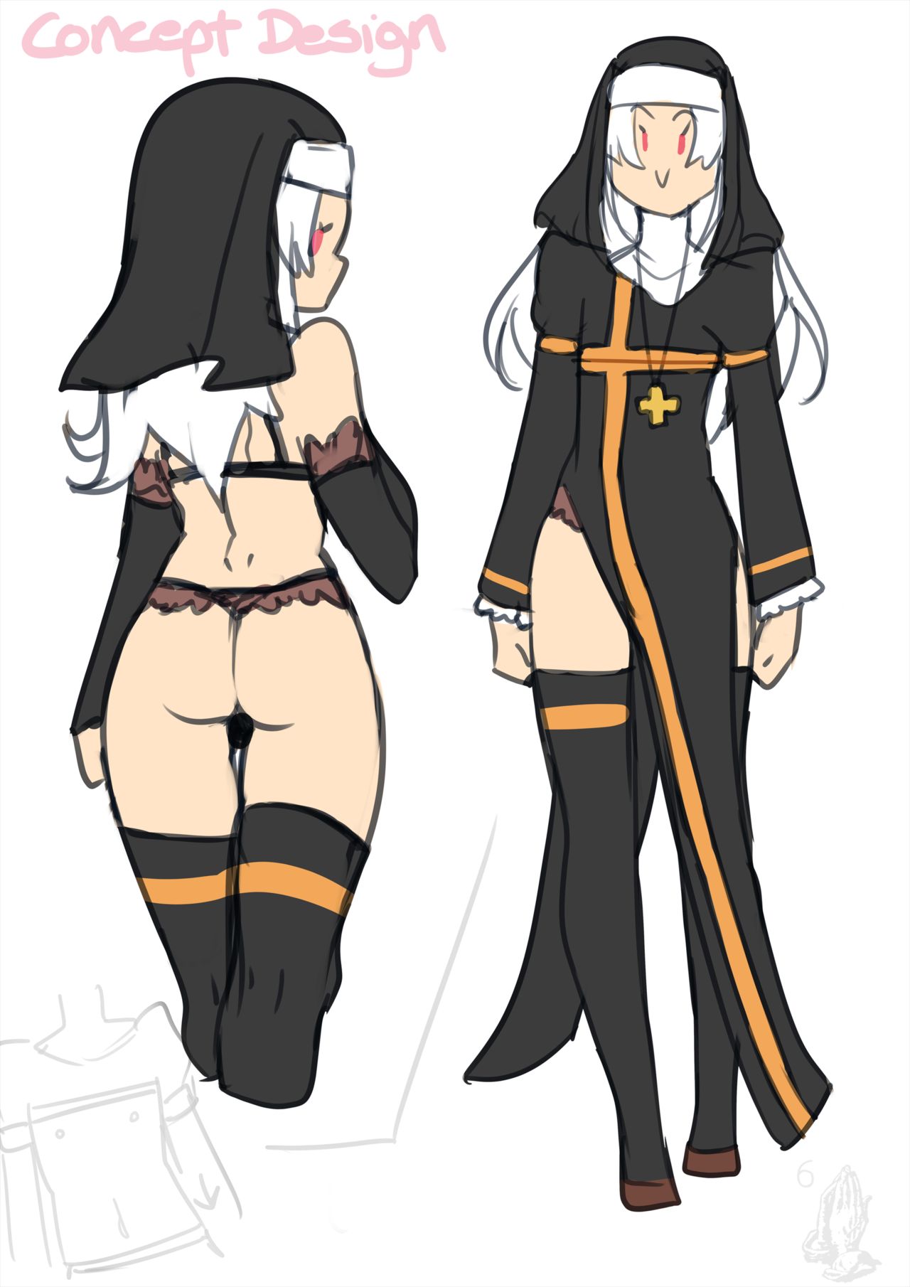 1boy femboy lightsource nun tagme