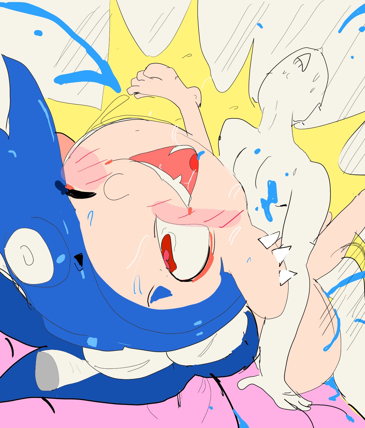 blush, female, female penetrated, forbiddenchees8, male, male penetrating, male penetrating female, male/female, nintendo, nude, sex, shiver (splatoon), splatoon, straight, tagme