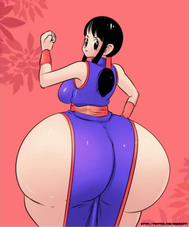 ass bubble_butt chichi china_dress chinese_clothes clothed dragon_ball dress dress_inside_ass female mature_female mature_woman milf mother nimebooty showing_ass standing