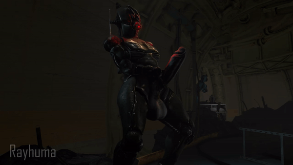 1futa, 3d, animated, assaultron, balls, being watched, big balls, big penis, breasts, erect penis, erection, fallout, futa only, futanari, glowing eye, intersex, large penis, masturbation, penis, rayhuma, red eye, sfm, source filmmaker, stroking cock, stroking penis, thick, thick thighs, thighs, watermark