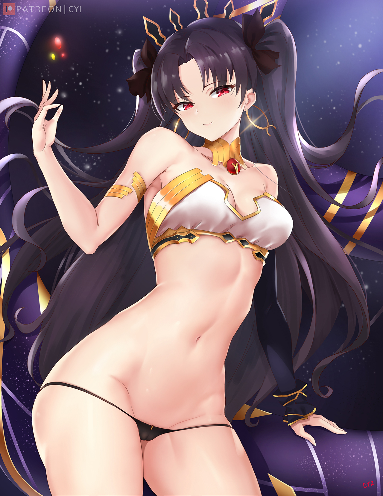alternate version available, cyi, cyicheng, fate (series), fate/grand order, female, female only, ishtar (fate), looking at viewer, panties, solo, tagme
