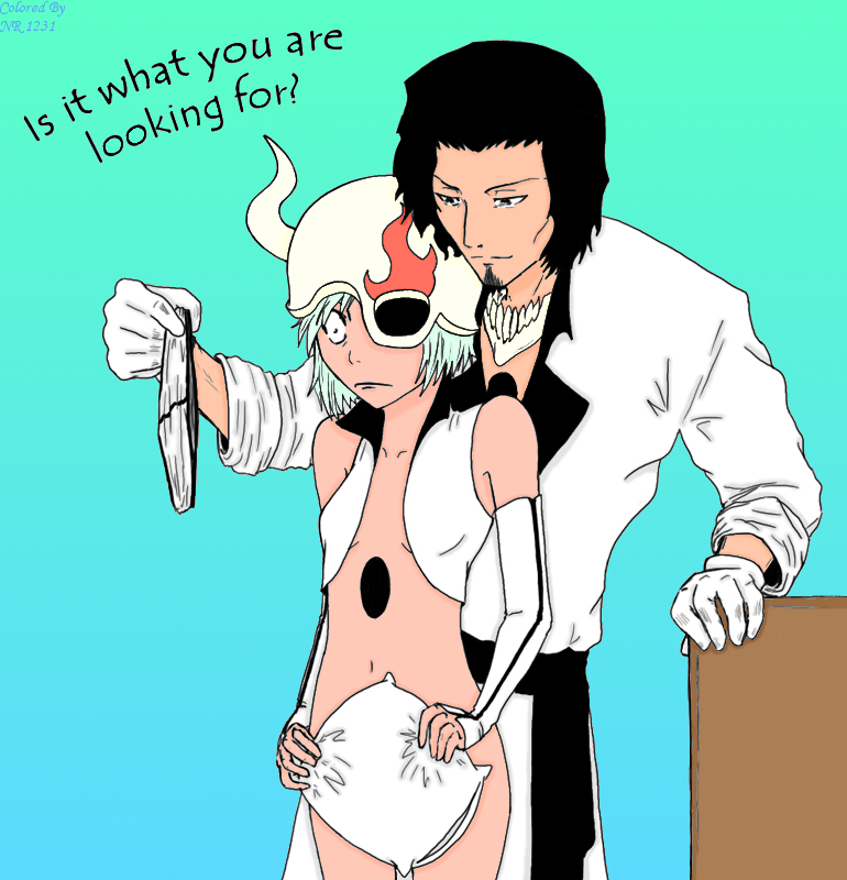 1boy 1girls arrancar bleach coyote_starrk espada female incognitymous lilynette_gingerback male tagme