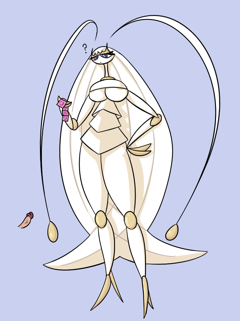 condom insect_girl insect_humanoid insects penis pheromosa pokemon pokemon_(species) simple_background toni_oni underboob