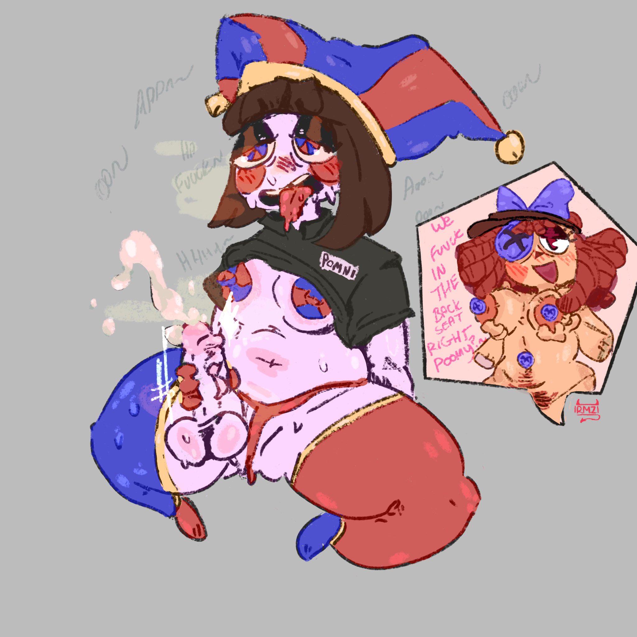 2girls, balls, breasts, female, futanari, penis, pomni (the amazing digital circus), pubic hair, ragatha (the amazing digital circus), rotten meaty, tagme, the amazing digital circus