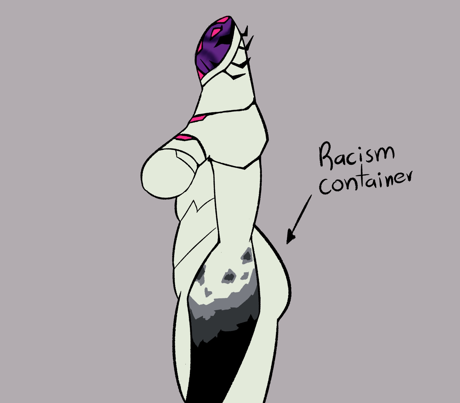 1girls, alien, alien girl, alien humanoid, ass, ben 10, ben 10 alien force, big ass, big breasts, big butt, breasts, cartoon network, evil container, female, female focus, female only, highbreed, kdarkito, large ass, large boobs, large breasts, large butt, meme, side view, solo, solo female, solo focus, standing