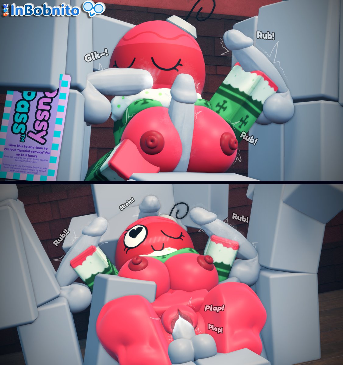 1girls, 3boys, 3d, 4boys, bobette (dandy's world), dandy's world, gangbang, inbobnito rr34, roblox, tagme