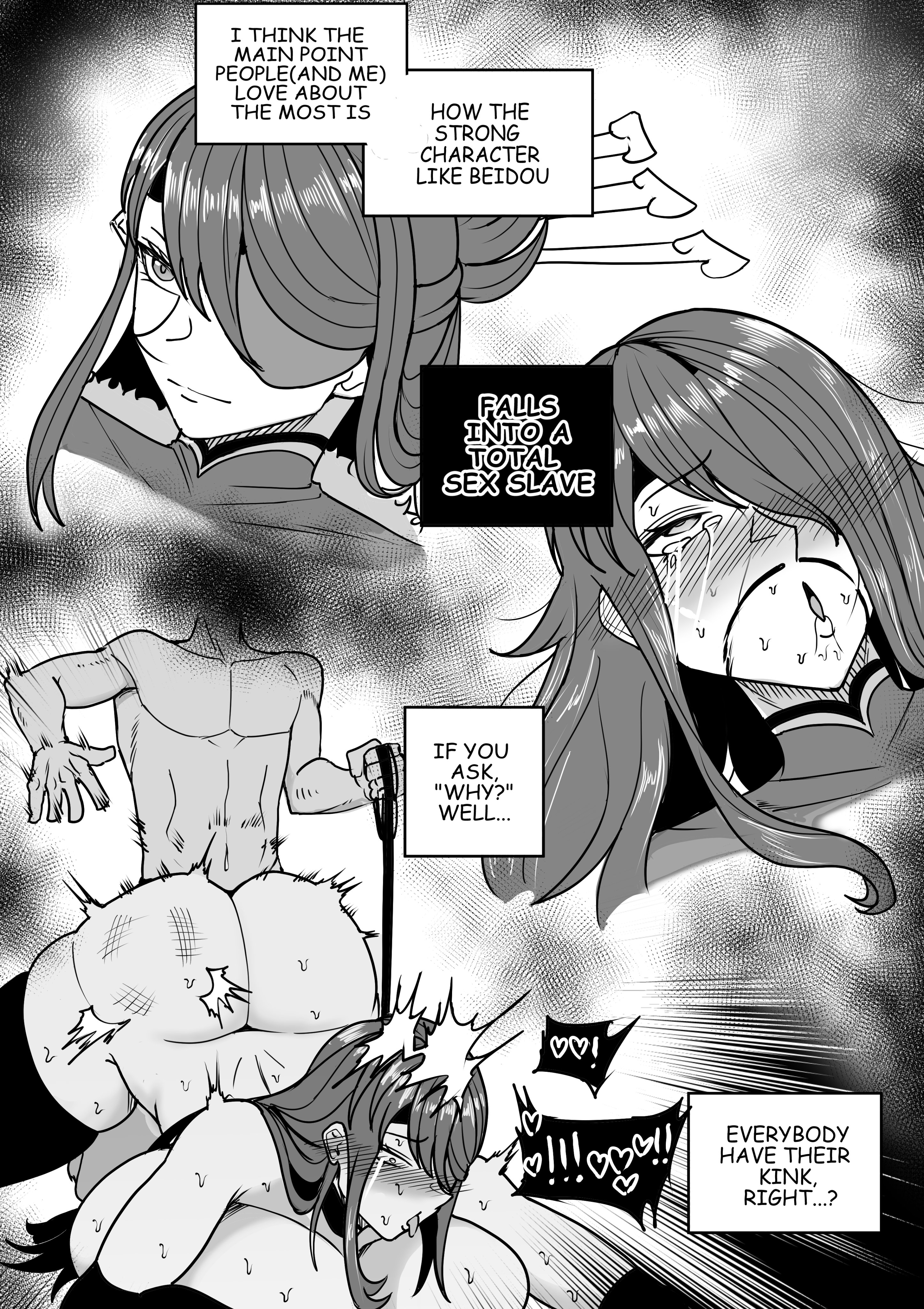 1boy, 1girls, 5 fingers, aether (genshin impact), age difference, ahe gao, ahegao face, almost naked, almost nude, arms, ass, ass up, ass up face down, asserting dominance, assertive, assertive male, barely clothed, before and after, behind, behind another, beidou (genshin impact), bent forward, bent over, big ass, big breasts, big butt, big thighs, black and white, blood on face, blood trail, blush, blush lines, blushing face, blushing female, blushing lines, bondage, bottomless, bottomless female, breasts, breasts bigger than head, butt up, butt up face down, clothes, clothing, cock in vagina, completely naked, completely naked male, completely nude, completely nude male, dick in pussy, dick in vagina, doggy style, doggy style position, doggy style sex, doggystyle position, dominant male, dominated, dominated female, domination, drawing, english, english commentary, english language, english subtitles, english text, eyepatch, eyes, face down, face down ass up, face down butt up, fat ass, fat butt, female, female dominated, female human, female on male, female penetrated, female with male, female/male, femsub, fingers, from behind, from behind position, fucked from behind, fully naked, fully naked male, fully nude, fully nude male, functionally naked, functionally nude, functionally nude female, genshin impact, grabbing, grabbing leash, hair, hands, heart, heart symbol, holding, holding leash, hoyoverse, huge ass, huge breasts, huge butt, huge nipples, huge thighs, human, human female, human females, human on male, human penetrated, humans, implied vaginal, implied vaginal penetration, large ass, large breasts, large butt, large thighs, large tits, leash, leash pull, leashed, leashed female, legs, light skin, light-skinned female, light-skinned male, long hair, long hair female, long haired, long-haired female, looking pleasured, male, male behind female, male dom, male dominating, male dominating female, male domination, male on female, male on human, male penetrating, male penetrating female, male penetrating human, male with female, male/female, maledom, maledom/femsub, massive breasts, massive tits, mihoyo, mindbreak, mostly naked, mostly naked female, mostly nude, mostly nude female, mostly nude human, mostly nude/nude, no color, nwoidn, older, older female, older female and younger male, older sub, older sub younger dom, open eye, partially clothed, partially clothed female, penetration, penetration from behind, penis in pussy, penis in vagina, pleasure face, pleasured face, pleasured female, pussy, rough sex, sex, sex from behind, sex slave, short hair, short hair male, short-haired male, slapped, slapped ass, slave, slave girl, spanked, spanked ass, spanked booty, spanked butt, spanked mark, standing, standing doggy style, standing doggystyle, standing position, standing sex, straight, straight sex, submission, submissive, submissive female, submissive human, sweat, sweat on ass, sweat on body, sweat on breast, sweat on breasts, sweat on butt, sweat on face, sweat on thighs, sweating, sweating body, sweating breasts, sweating female, sweaty, sweaty ass, sweaty body, sweaty breasts, sweaty butt, sweaty legs, sweaty thighs, tears, testicles, text, text box, thick, thick ass, thick butt, thick thighs, thighs, tits bigger than head, tongue, tongue out, unseen male face, unseen penetration, unseen penis, vagina, vaginal penetration, vaginal sex, younger dom older sub, younger male