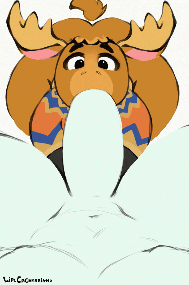 2boys 2d_animation animal_crossing animated anthro anthro_on_human antlers ass big_ass big_butt big_penis blowjob bottomless brown_body brown_fur brown_hair butt duo enormous_penis erik_(animal_crossing) eyebrows fellatio femboy first_person_view frame_by_frame gay gay_blowjob gay_male genitals gif hair_tuft horn horns huge_ass huge_butt huge_cock human human_on_anthro human_penetrating human_penetrating_anthro lipecachorrinho male male/male male_only mammal moose muscular muscular_male navel new_world_deer nintendo oral penis penis_in_mouth pov shirt shirt_only short_playtime short_tail shorter_than_10_seconds simple_background snout sweater sweater_only tail thick_thighs thunder_thighs tight_fit wagging_tail wide_hips