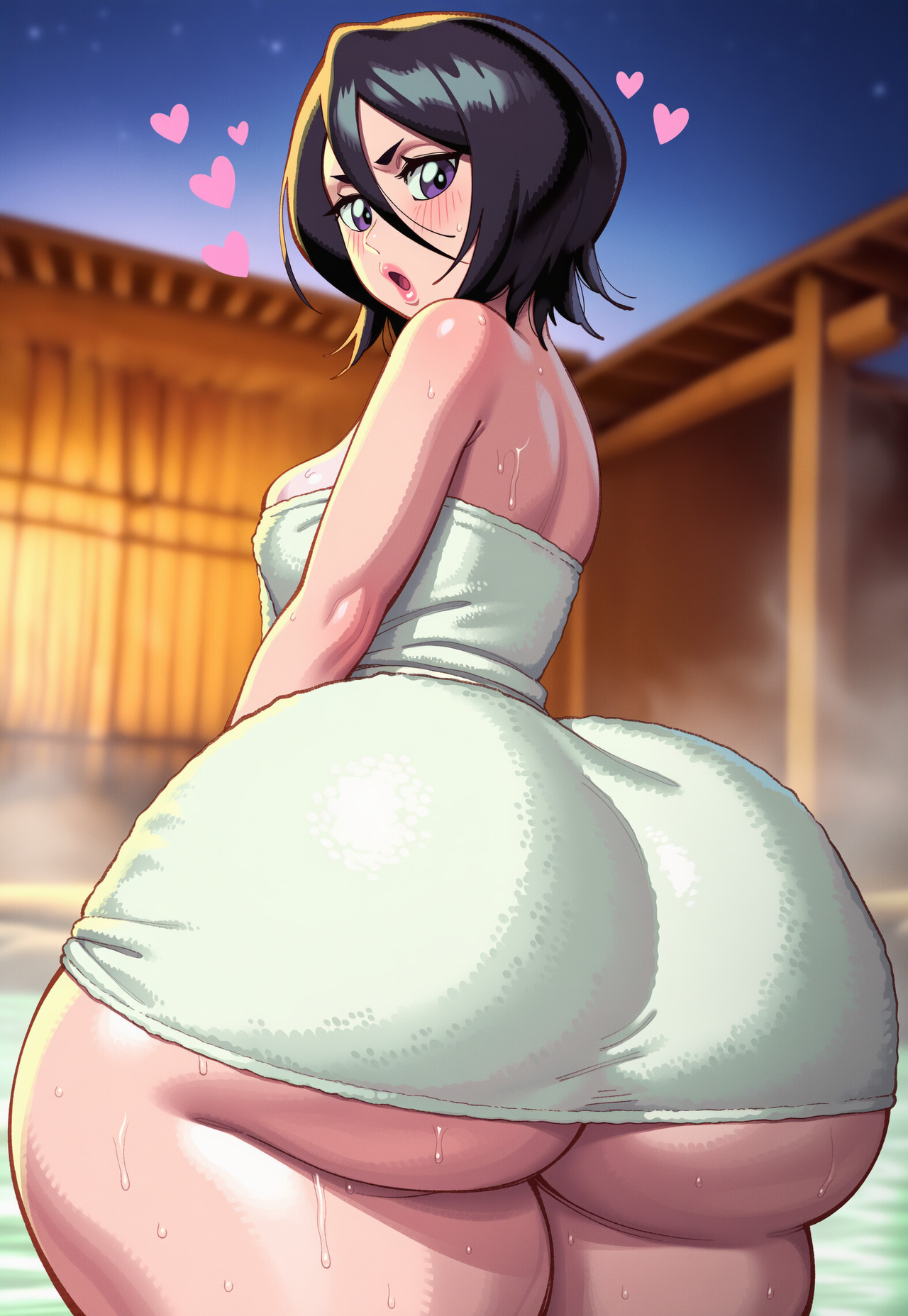 ai generated, ass, ass freak, big ass, big butt, bleach, butt, epic butt, fat butt, female, fuckable butt, goonable, heavy butt, juicy butt, juuicyai, kuchiki rukia, tagme