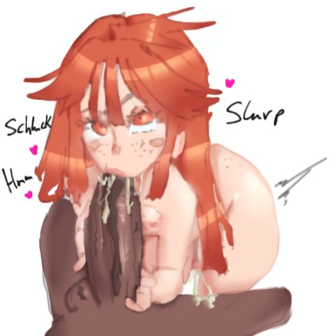 1boy, 1boy1girl, 1girls, blowjob, celeste (game), cock worship, color, cum in mouth, dark skin, dark-skinned male, digital media (artwork), freckles, holding, holding penis, ibispaintx, interracial, leaking cum, looking at viewer, madeline (celeste), oral, oral creampie, oral sex, pale skin, pale-skinned female, pretty, redhead, repaintheretic, shiny skin, simple background, small breasts, sucking off, sucking penis, sucking tip, trans woman, trans woman (lore), transfem, veiny penis