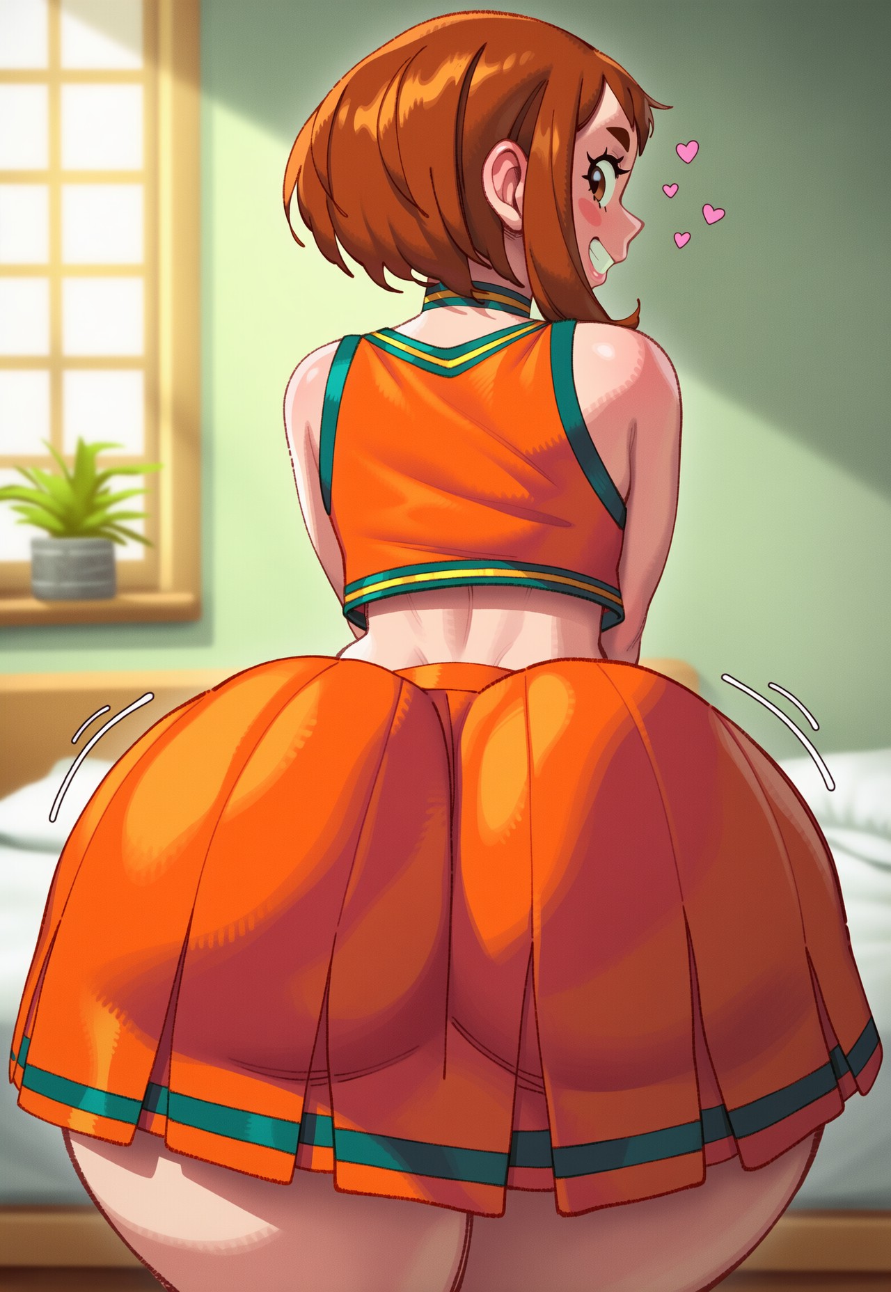 ai generated, brown hair, brunette, brunette female, brunette hair, female, juuicyai, my hero academia, ochako uraraka, tagme, uraraka ochako, uravity
