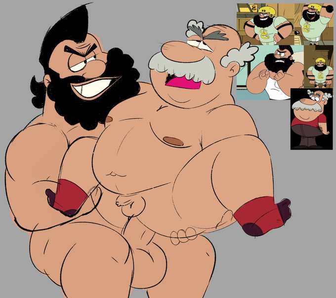 anal anukkyt bara beard flip gay grey_hair male_only mohawk moobs moustache naked nickelodeon nude smile smiling_at_partner socks socks_only superchub tagme tagme_(artist) the_loud_house