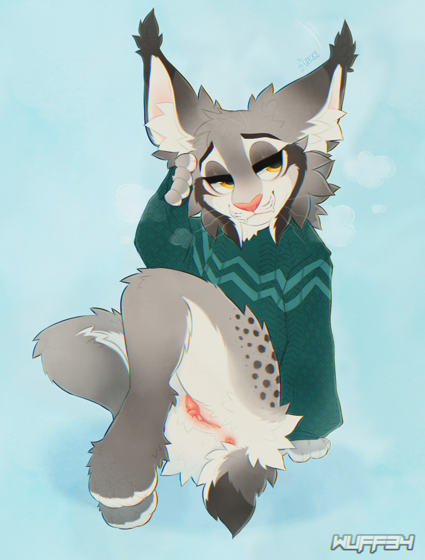 big clitoris, clitoris, cuntboy, digital art, digital drawing (artwork), digital media (artwork), disney, genderswap (mti), intersex, lynx, pawbert lynxley, pussy, wuff34, zootopia, zootopia 2, zootropolis