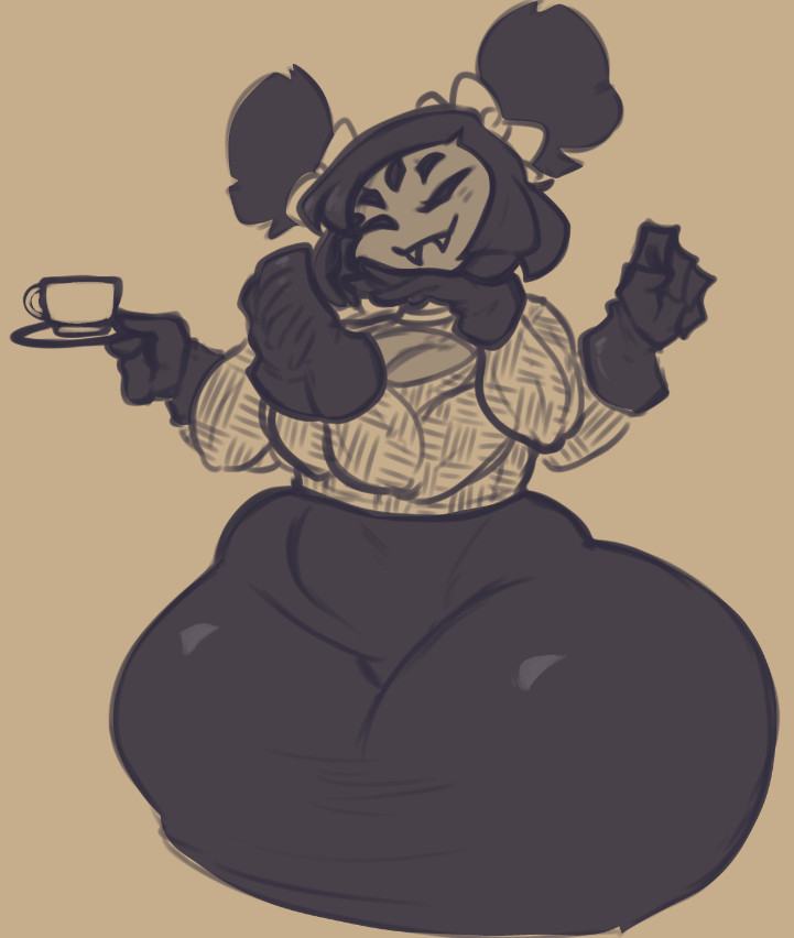 5 eyes, big ass, big breasts, breasts, clothed, clothing, female, monster girl, muffet, spider girl, thick thighs, undertale, undertale (series), wide hips, xytora