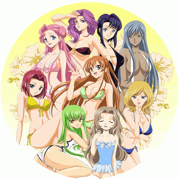 6+girls 9girls bandeau bikini blonde_hair blue_eyes breasts brown_hair c.c. c2 cameltoe cecile_croomy cleavage closed_eyes code_geass cornelia_li_britannia dark_skin euphemia_li_britannia female female_only flower frilled_bikini frills front-tie_top green_hair harem kallen_stadtfeld large_breasts long_hair milly_ashford multiple_girls nunnally_lamperouge o-ring_top orange_hair pink_hair purple_eyes purple_hair red_hair shirley_fenette short_hair side-tie_bikini silver_hair sinko sitting sling_bikini smile swimsuit very_long_hair villetta_nu yellow_eyes