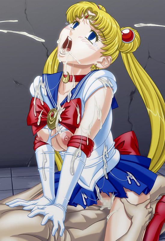 1girls apple_pie_(artist) big_breasts bishoujo_senshi_sailor_moon blonde_hair blue_eyes blush boots breasts bukkake censored choker circlet clothed_sex clothing cum cum_covered cum_in_mouth cum_inside cum_on_breasts cum_on_face elbow_gloves female female_focus girl_on_top gloves large_breasts male mind_break nipples no_panties nude_male rape sailor_moon skirt tagme tears torn_clothes usagi_tsukino