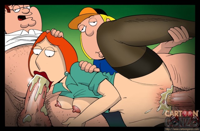 cartoon_gonzo chris_griffin family_guy female human incest lois_griffin male peter_griffin straight