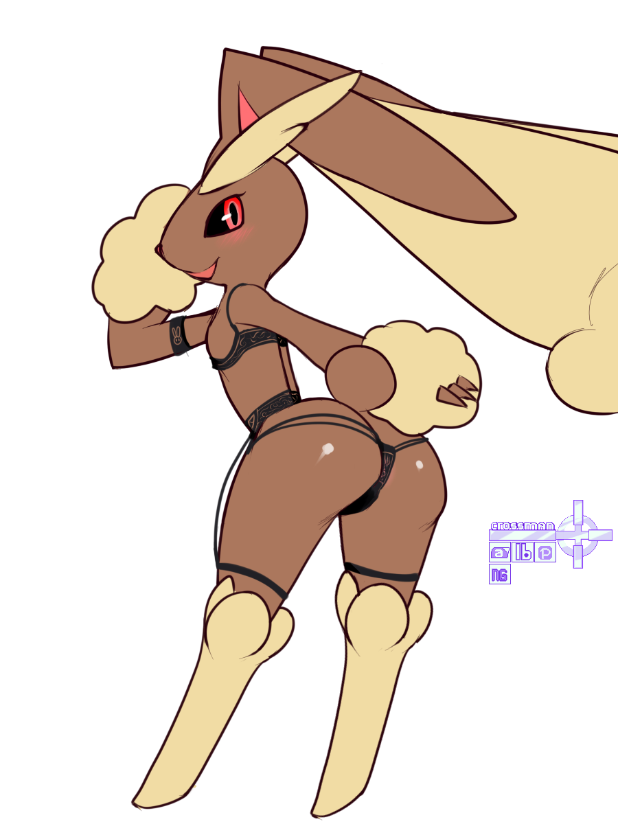 3:4 crossman female hi_res lingerie lopunny nintendo pokémon_(species) pokemon pokemon_(species) video_games