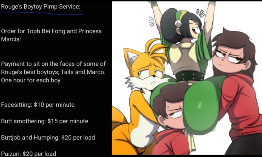 Miles Tails Prower (Avatar The Last Airbender) Rule 34 Image