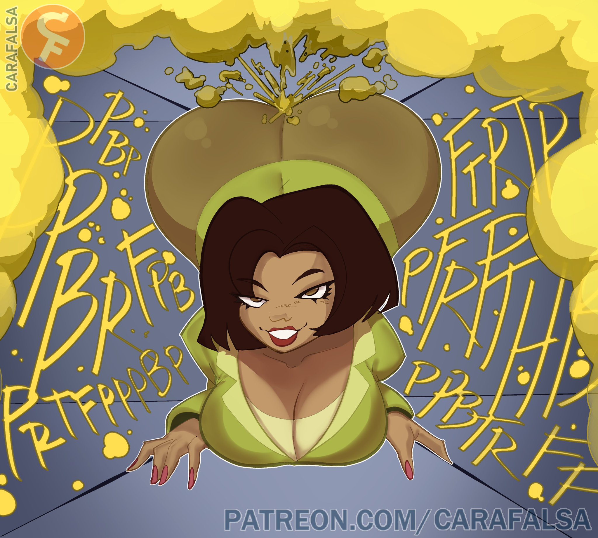 1girls, 2020s, 2026, 2026s, 2d, 2d (artwork), big fart, brunette, brunette hair, brunette-haired female, bubble ass, bubble butt, carafalsa, cartoon milf, digital drawing (artwork), digital media (artwork), disney, disney channel, dumptruck ass, dumptruck butt, eproctophillia, fart, fart everywhere, fart fetish, farting, fetish, hi res, high resolution, highres, jpeg, light brown hair, light-skinned female, proud, proud face, red lips, red lipstick, seductive, seductive eyes, seductive look, seductive smile, smiling, smiling at viewer, the proud family, the proud family: louder and prouder, thick, thick as fuck, thick ass, thick thighs, trudy proud, twitter link
