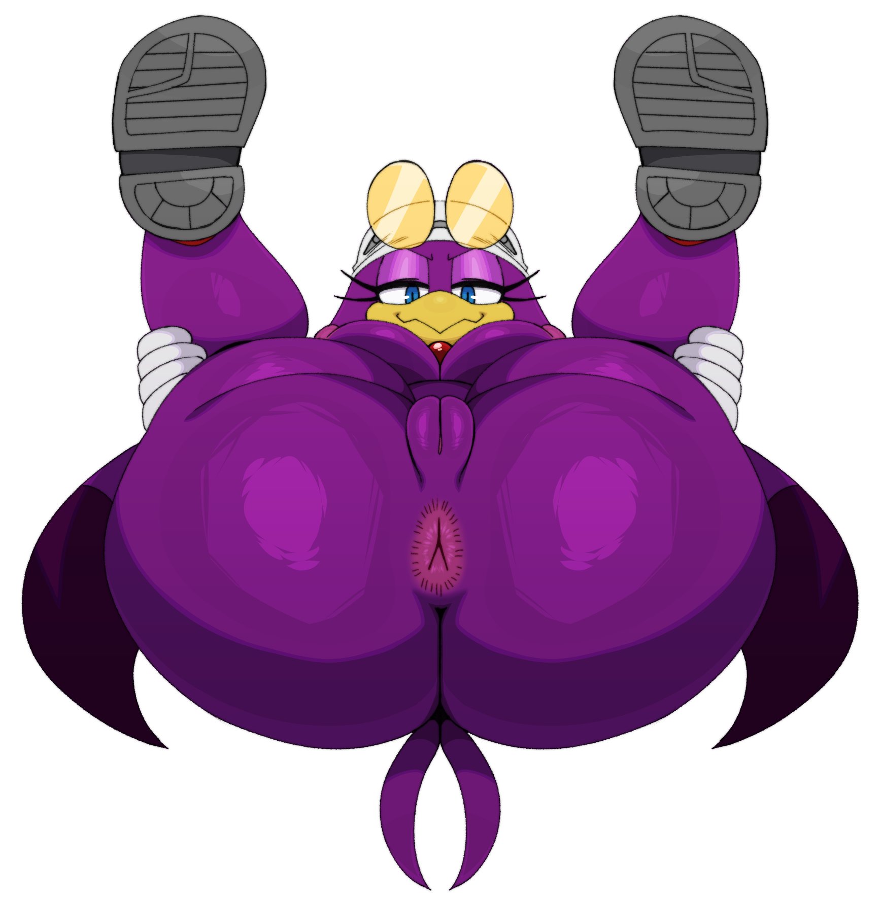 1girls, 2026, 2d, 2d (artwork), 2d artwork, anthro, anus, ass, ass bigger than head, ass focus, avian, beak, bedroom eyes, big ass, bird, bird girl, blue eyes, breasts, digital art, digital drawing (artwork), digital media (artwork), fat ass, female, furry, furry female, glasses, glasses on head, mobian, mobian (species), naked, naked female, nipples, nude, nude female, oscine, passerine, presenting, presenting anus, presenting ass, presenting hindquarters, presenting pussy, purple feathers, pussy, sega, shoes, solo, sonic (series), sonic riders, sonic the hedgehog (series), sssonic2, sunglasses, sunglasses on head, swallow (bird), tagme, thicc, thick, thick thighs, vagina, vulva, wave the swallow