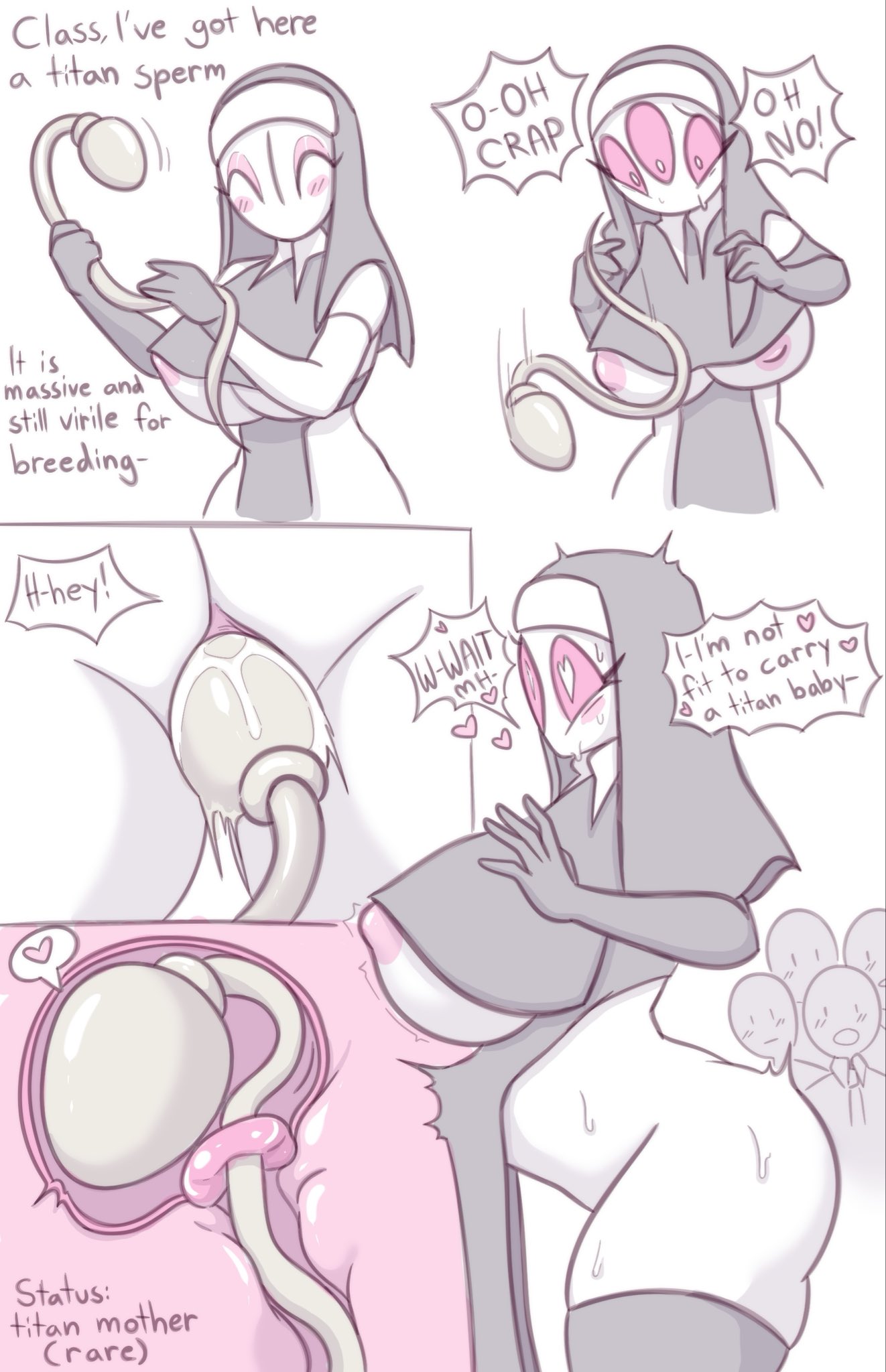 abdominal bulge, anthro, anthro female, anthro penetrated, athingies, barely clothed, belly bulge, big ass, big boobs, big breasts, big butt, big thighs, cleric, giant sperm, heart, heart eyes, heart symbol, heart-shaped pupils, huge ass, huge breasts, huge butt, huge thighs, impregnation, large ass, large breasts, large butt, large thighs, moaning, nun outfit, oc, original, original character, provocative, skimpy, skimpy clothes, sperm, sperm cell, spoken heart, student, teacher, thicc, thicc thighs, thighhighs, thighs, three eyes, uterus, uterus penetration, uterus view, vagina, vaginal, vaginal insertion, vaginal penetration, vaginal sex, watch, watching, watching sex, white body, white skin, x-ray, x-ray view