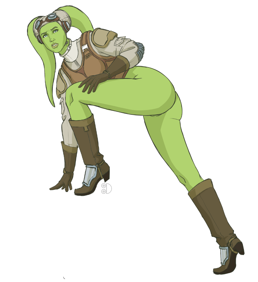 1girls boots breasts female_focus female_only green_eyes hera_syndulla hi_res high_heel_boots looking_at_viewer medium_breasts nipples simple_background solo spread_legs star_wars star_wars_rebels tittydispenser twi'lek