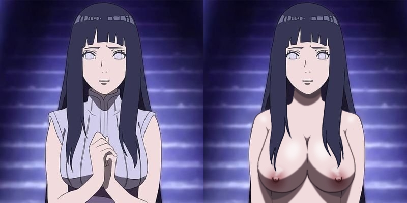 1girls, black hair, blank eyes, breasts, female, huge breasts, hyuuga hinata, hyuuga hinata (naruto: the last), naruto, naruto (series), naruto shippuden, naruto: the last, nipples, no pupils, nude filter, screencap, screenshot edit, shounen jump, solo, solo female, taticomar