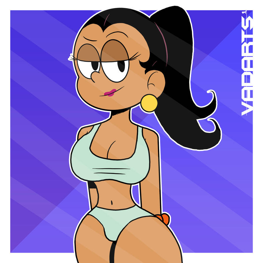 big_breasts bikini bikini_bottom bikini_top carlota_casagrande curvaceous curvaceous_figure curvy dark-skinned_female hourglass_figure stretch stretched stretched_clothing the_casagrandes the_loud_house thick_thighs vadarts