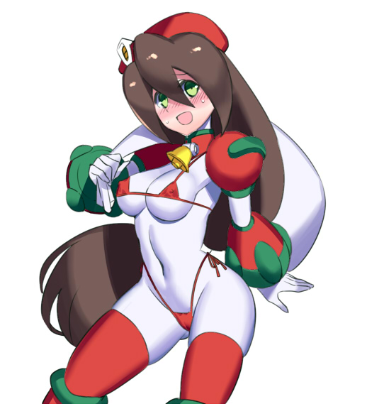 alternate_costume christmas iris_(mega_man) mega_man mega_man_x mega_man_x_dive tagme ukimukai