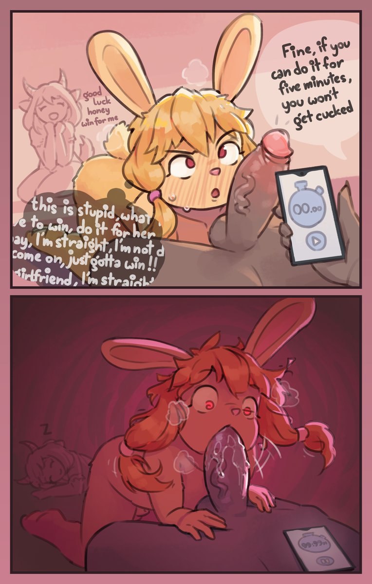 1girls 2boys 2koma anthro anthro_on_anthro blush bunny cellphone cheating couple couple_(romantic) cucked_by_femboy cuckold cura_curchack curchack_kun dominant_male fellatio femboy femboysub furry furry_only gay_denial horns in_denial lagomorph male_penetrated male_penetrating_male netorare ntr oral original original_character penis saliva sleeping stated_heterosexuality submissive_male supportive_partner trap twintails yaoi