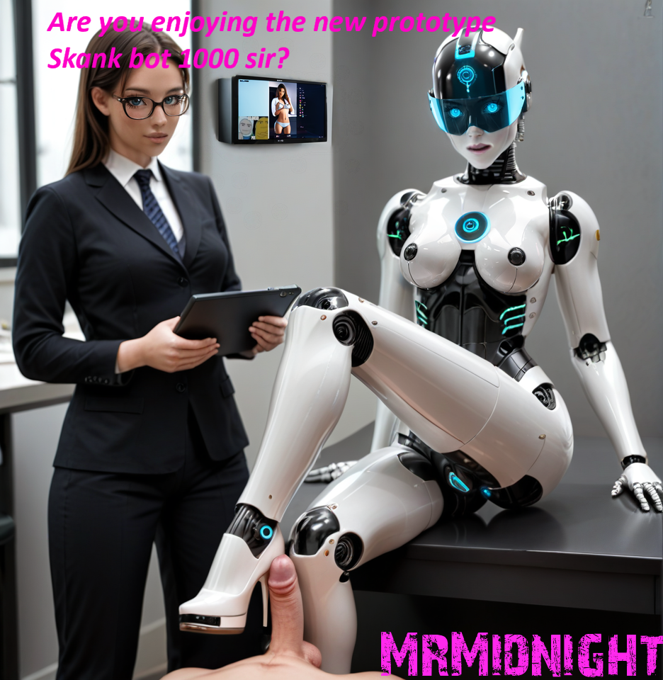 ai_generated android cybernetics foot_fetish footjob machine metallic_body robot scifi sexbot shoejob