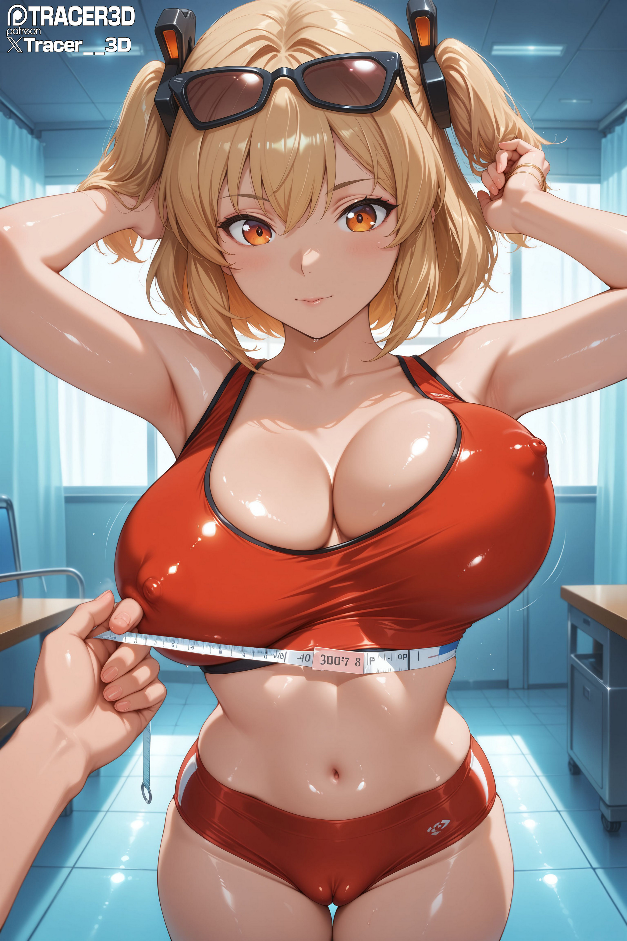 1girls, ai generated, big breasts, breasts, burnice white, cameltoe, cleavage, female, pussy, sons of calydon, sports uniform, stable diffusion, tracer3d, zenless zone zero