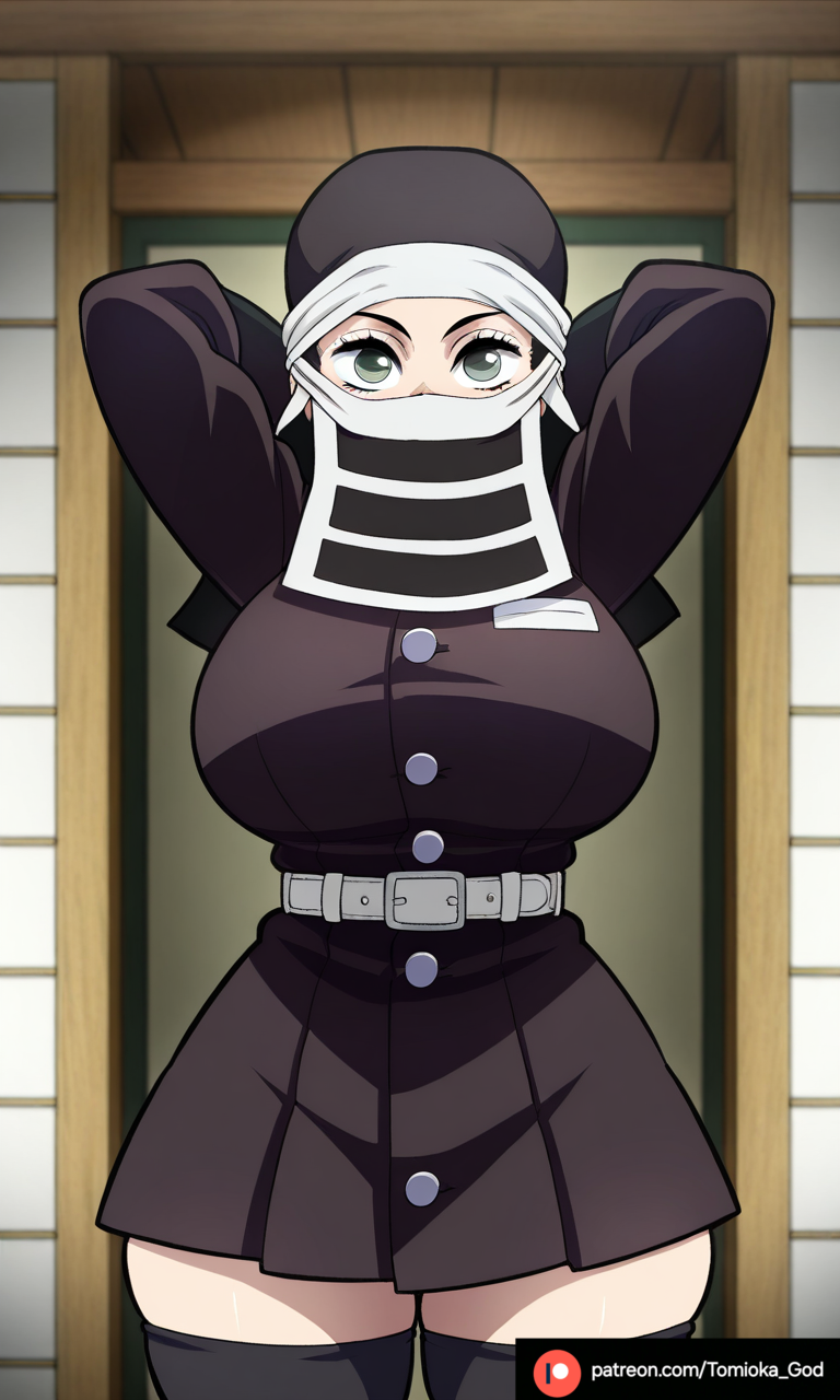 1female, 1girls, ai generated, big breasts, breasts, demon slayer, female, female only, kakushi (kimetsu no yaiba), kimetsu no yaiba, patreon, patreon artist, patreon link, patreon username, seductive, seductive pose, sexy, sexy body, sexy female, sexy pose