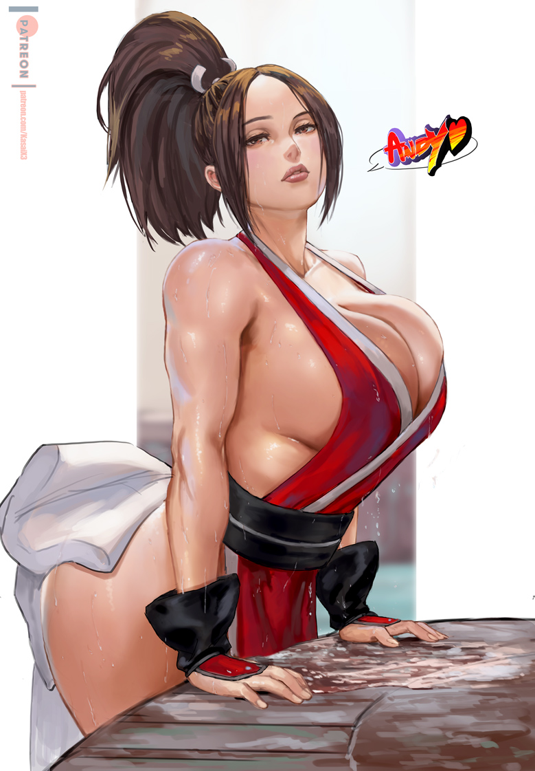 1girls big_breasts breasts cleavage fatal_fury female female_only kasai_x3 king_of_fighters large_breasts lejeanx3 looking_at_viewer mai_shiranui snk solo