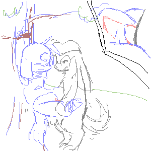 against_tree anthro bound cave_story digital_media_(artwork) duo female forced genitals hands_tied hatiimiga lagomorph low_res male male/female mammal mimiga penetration penis plant pussy rape sex sketch skoll spread_legs standing standing_sex tree vaginal_penetration video_games x-ray