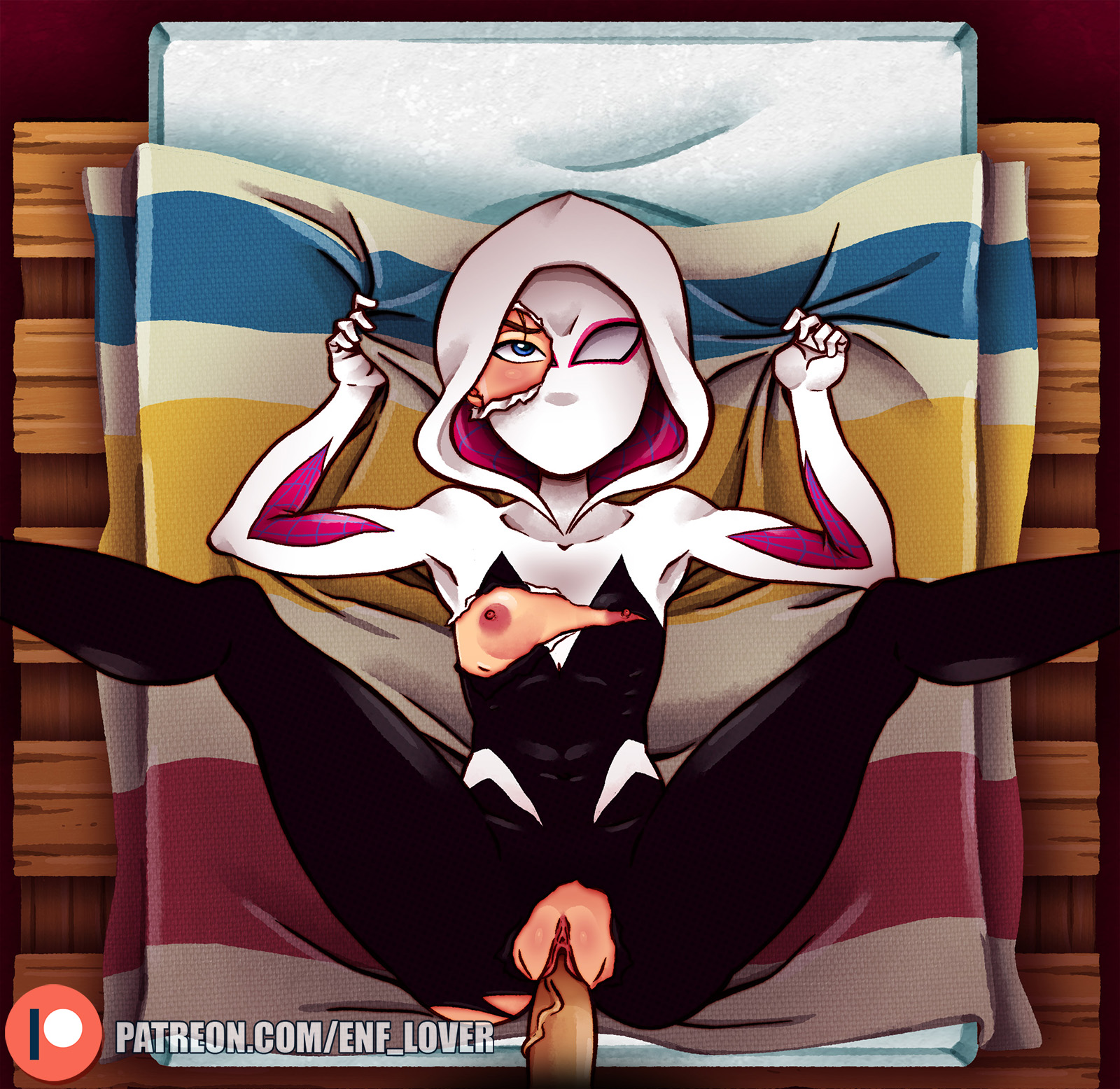 athletic, athletic female, breasts, busty, enf-lover, female, female focus, gwen stacy, hourglass figure, marvel, marvel comics, nudity, sex, spider-gwen, spider-man (series), tagme, wide hips