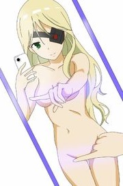 1girls blonde_hair eyepatch female kizokirogue lowres mirror mirror_selfie nude nude_female one_finger_selfie_challenge othinus_(to_aru_majutsu_no_index) source_request to_aru_majutsu_no_index white_skin