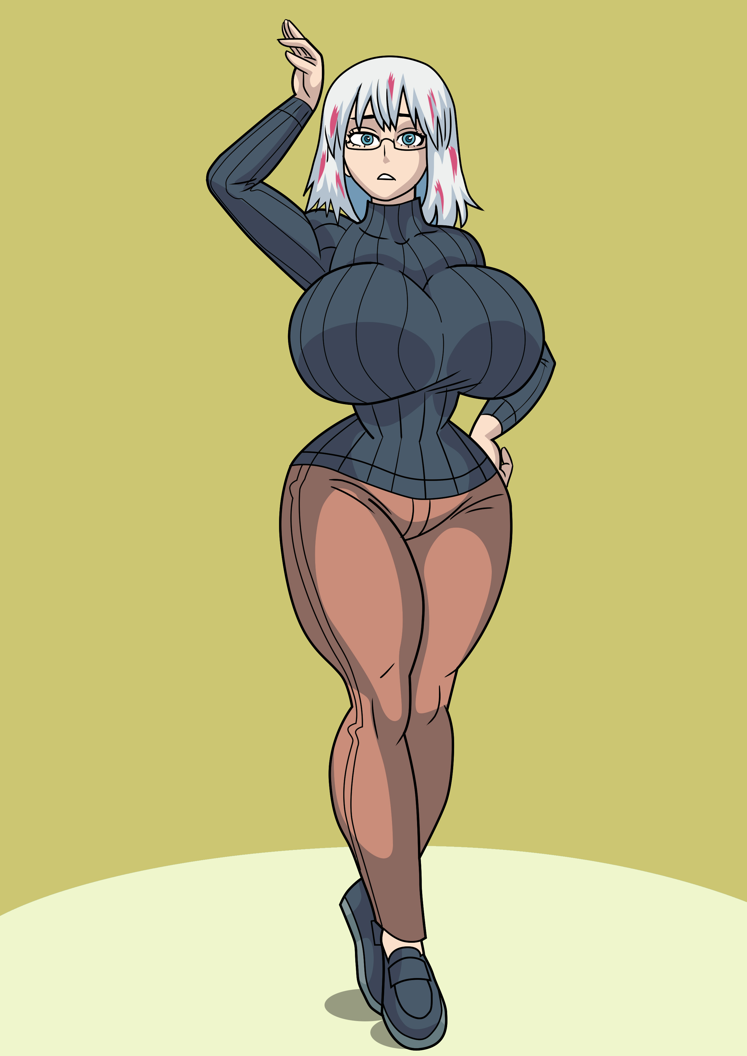 art-2u, big breasts, breasts, curvy, female, fuyumi todoroki, my hero academia, tagme
