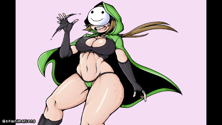 1girls, ahoykoi, big breasts, big thighs, black bra, blonde hair, breasts, cloak, dream smp, dreamsmp, dreamwastaken, dsmp, female, fingerless gloves, freckles, koianimations, masked, mcyt, minecraft, minecraft youtubers, newgrounds, newgrounds link, rule 63, thick thighs, twitch, twitch.tv, twitter, twitter username, youtube, youtuber, youtubers