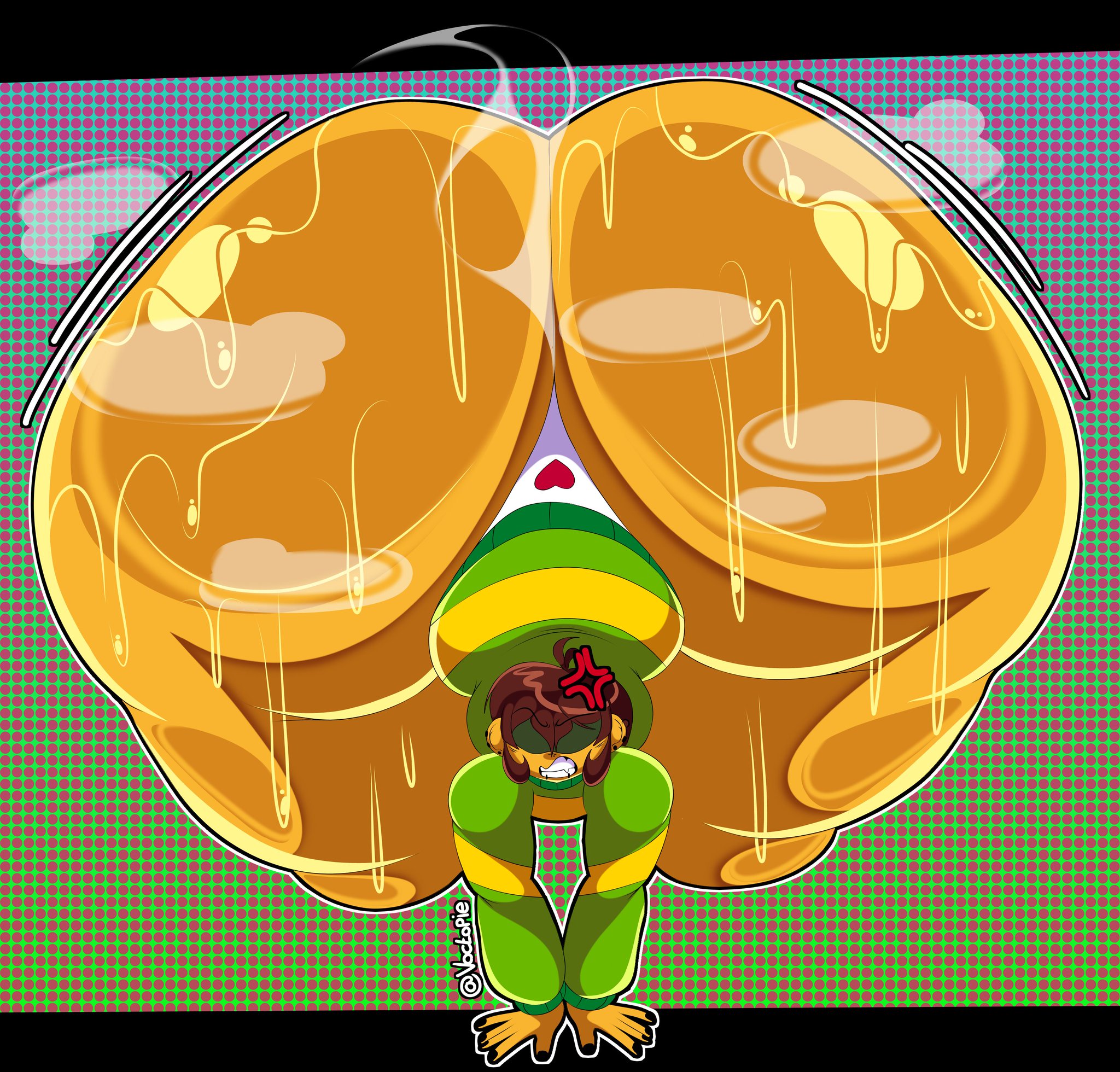 1ambiguous, anger symbol, angry, angry expression, angry face, artist name, ass bigger than body, ass body, big ass, big thighs, bottom heavy, brown hair, clenched teeth, deltarune, dumptruck ass, dumptruck booty, dumptruck butt, fat ass, fluffy hair, gigantic ass, gigantic thighs, huge ass, huge thighs, hyper, hyper ass, hyper thighs, kris (deltarune), kris dreemurr, large ass, large thighs, massive ass, massive thighs, meat wall (body type), musk, musk clouds, musky, on knees, panties, phat ass, plump, plump ass, plump thighs, sweat, sweatdrop, sweater, sweater vest, sweating, sweaty, sweaty ass, sweaty body, toby fox, undertale (series), underwear, voctopie, voluptuous, voluptuous body, white panties, wobble, wobbling, wobbling ass