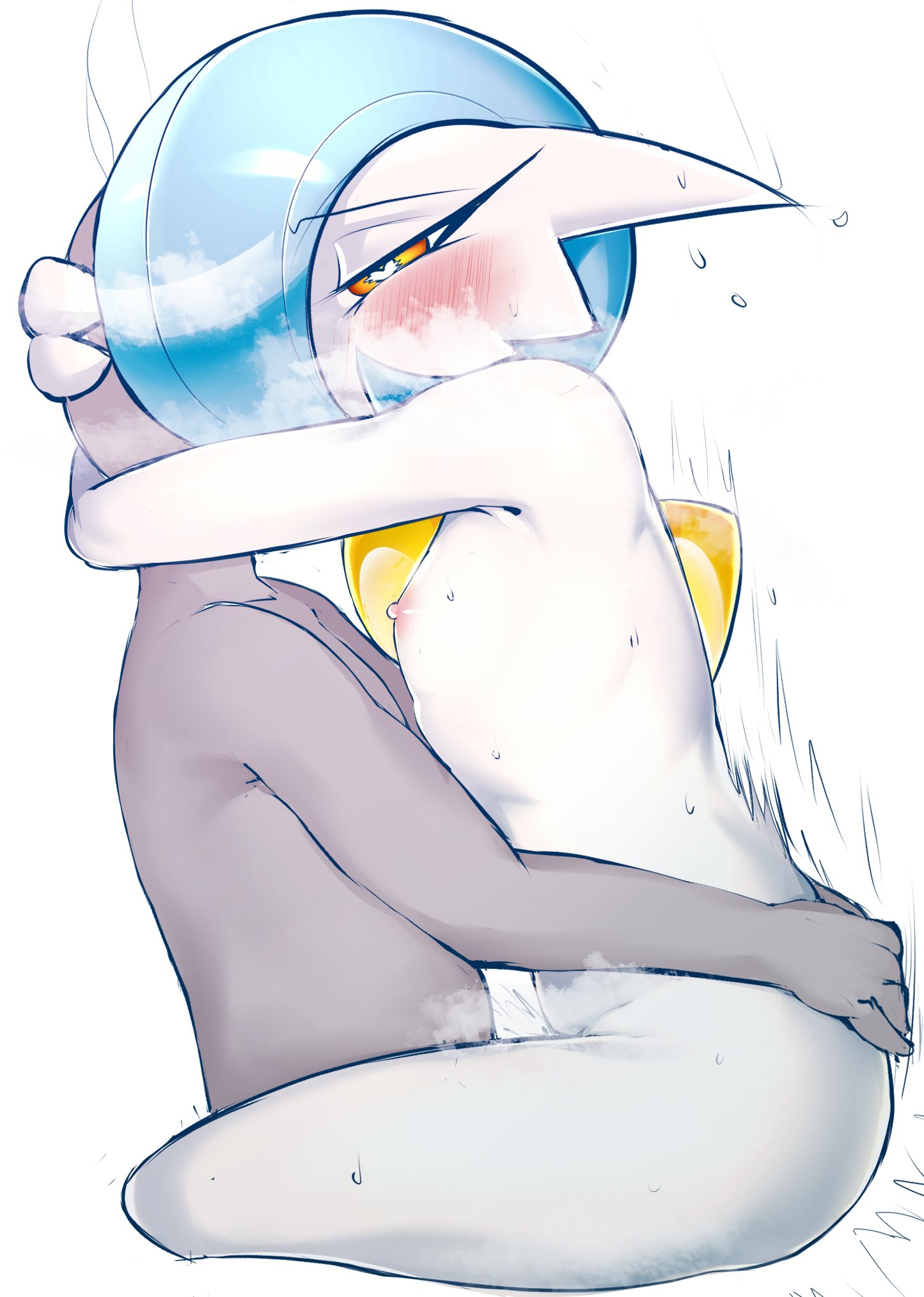 1boy, 1girls, ahe gao, alternate color, anon, anonymous, anthro, blue hair, breasts, chest spike, color, colored, cowgirl position, cute, duo, faceless male, female, female focus, female on top, fir3born, flat chest, fucked silly, game freak, gardevoir, grey skin, happy, happy sex, heart-shaped pupils, hug, human on anthro, interspecies, looking pleasured, lotus position, love, male, motion lines, nintendo, no breasts, nude, nude female, nude male, on top, orange eyes, orgasm, penetration, penis, penis in pussy, pokémon (species), pokemon, pokemon (species), pokemon rse, pokephilia, pussy, ride, riding, sex, shiny pokemon, simple background, sitting on lap, sitting on person, small breasts, straight, sweat, symbol-shaped pupils, vaginal penetration, vaginal sex, video games, wet, white background, white skin