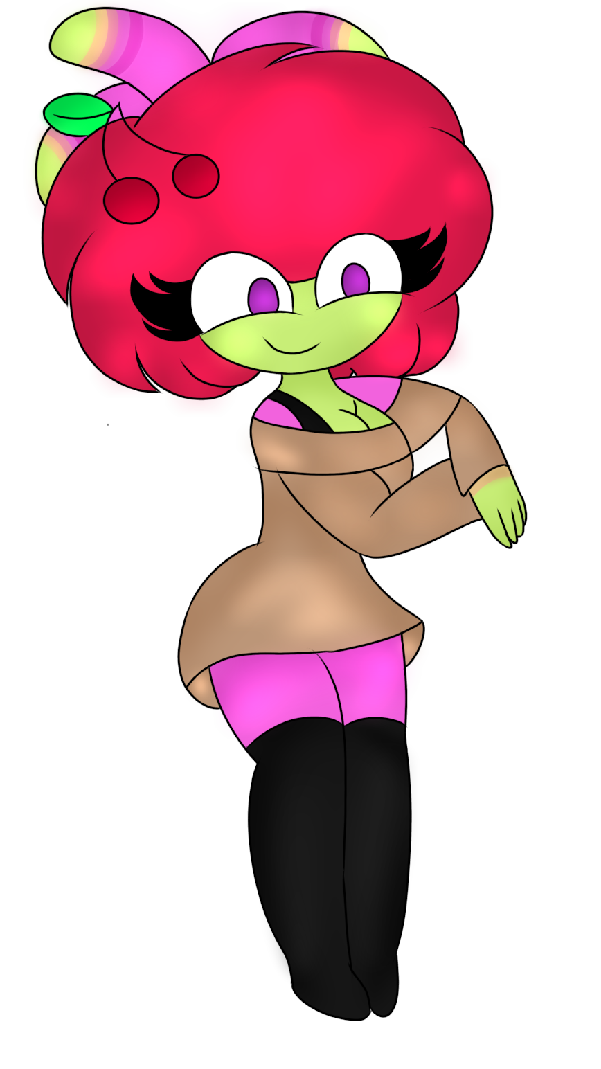 abby_hatcher_(series) alpha_channel color colored female female_only green_body green_skin nick_jr nickelodeon no_sex otis png red_hair rule_63 smile solo solo_female tagme transparent_background twitter_link