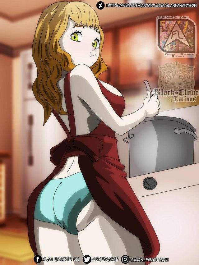 1girls ass black_clover excalibur_overdrive green_eyes looking_at_viewer looking_back mimosa_vermillion orange_hair royalty