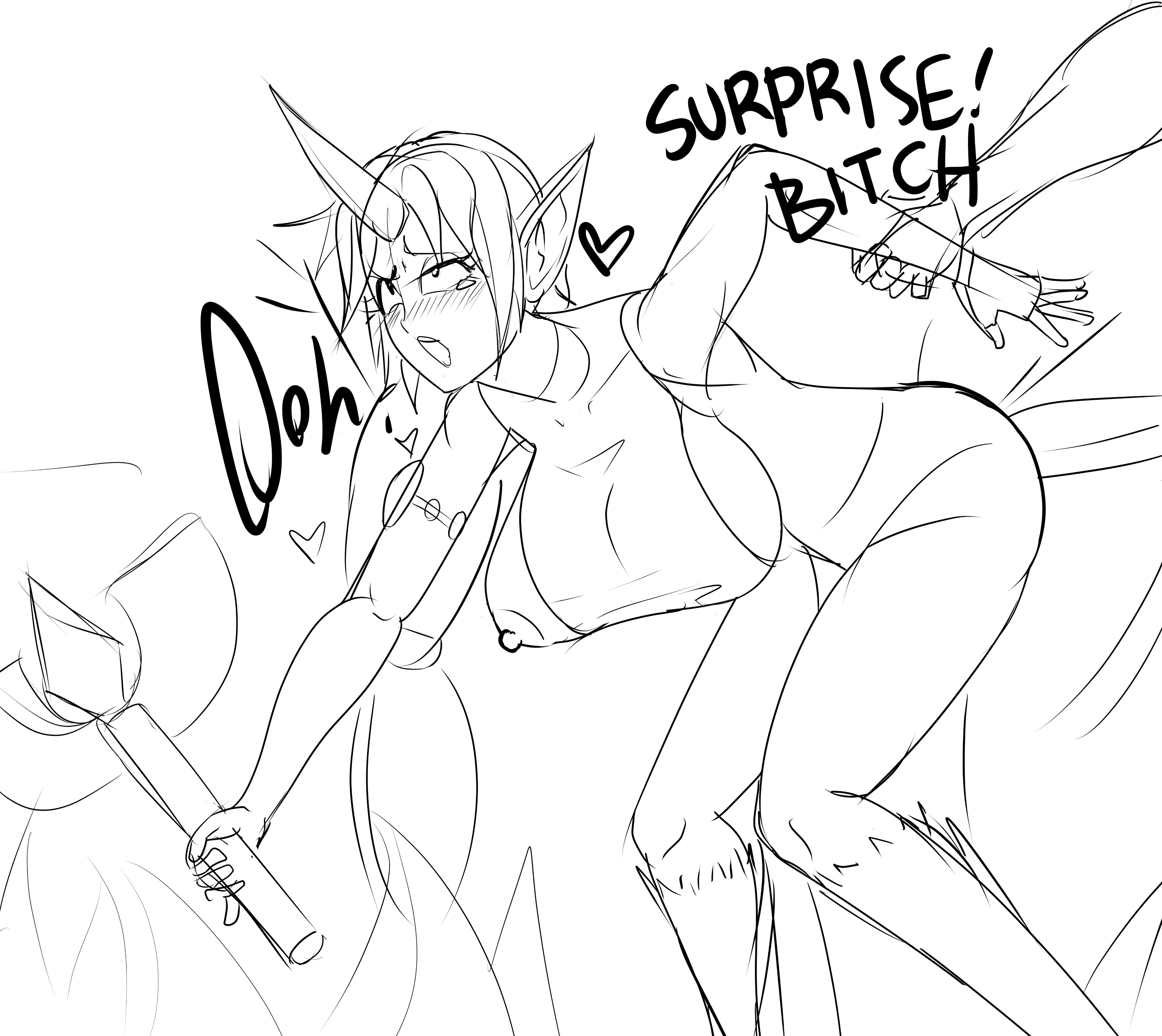 1boy, 1girls, areolae, big breasts, breast slip, breasts, captured, caught, english text, erect nipples, exposed breasts, female, from behind, grabbing, grabbing from behind, huge breasts, implied rape, large breasts, league of legends, male, nipple slip, nipples, soraka, stormbringer, tagme, tears, text, warding, wardrobe malfunction, wide hips