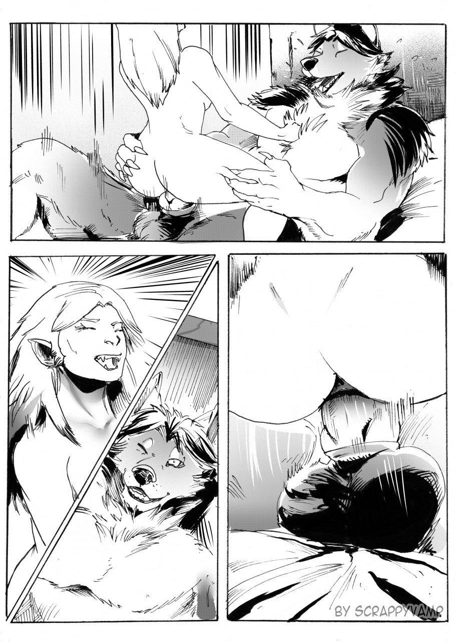 1boy 1girls 2021 5_fingers animal_genitalia animal_penis anthro anthro_penetrating anthro_penetrating_human ass balls bed bodily_fluids breasts canid canine canine_penis canis claws closed_eyes comic cowgirl_position digitigrade duo fangs feet female female_human female_on_anthro female_on_top female_penetrated finger_claws fingers fluffy from_front_position fur furniture genitals greyscale hair hand_on_butt hand_on_chest hand_on_leg hi_res human human_on_anthro human_on_male human_penetrated humanoid_hands interspecies kneeling knot larger_male long_hair looking_at_another looking_at_partner lying lying_on_bed male male/female male_on_bottom male_penetrating male_penetrating_female mammal monochrome nude on_back on_bed on_bottom on_top one_eye_closed open_mouth open_smile penetration penile penile_penetration penis pussy scrappyvamp sex sharp_teeth size_difference smaller_female smile species_transformation straight sweat sweatdrop teeth toe_claws toes transformation transformation_through_sex vaginal_penetration were werecanid werecanine werewolf wolf