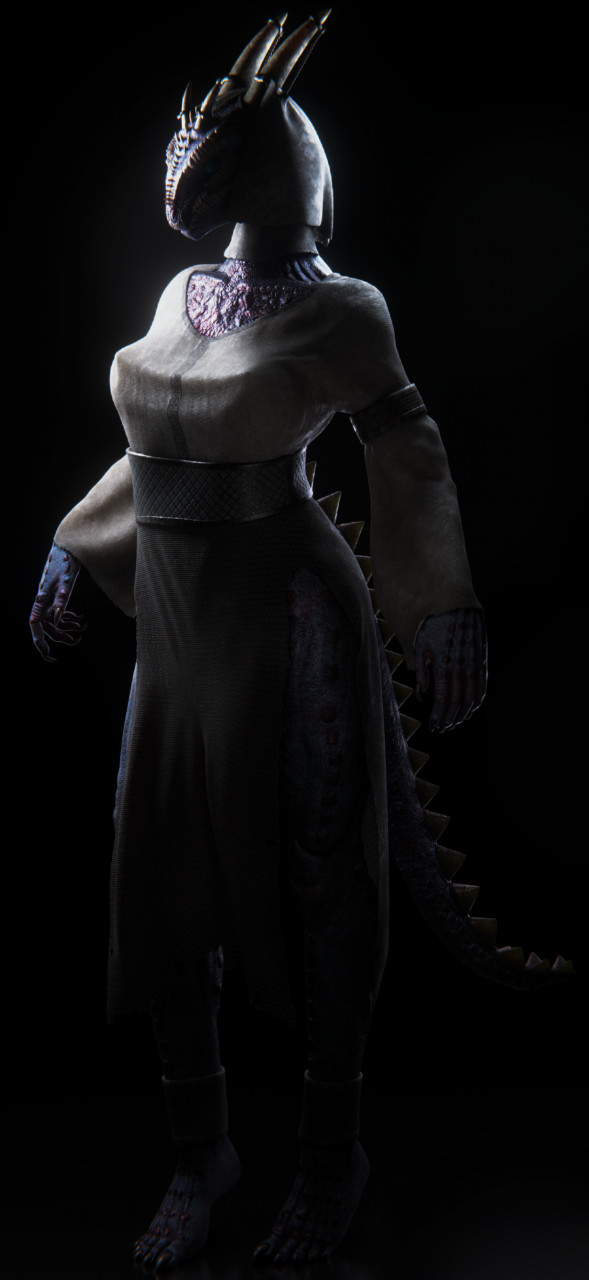 1girls, 3d, argonian, bethesda softworks, clothed, clothing, dragon, dragon girl, dress, female, lizard, lizard girl, nipple bulge, standing, tagme, tail, the elder scrolls, trenshyva